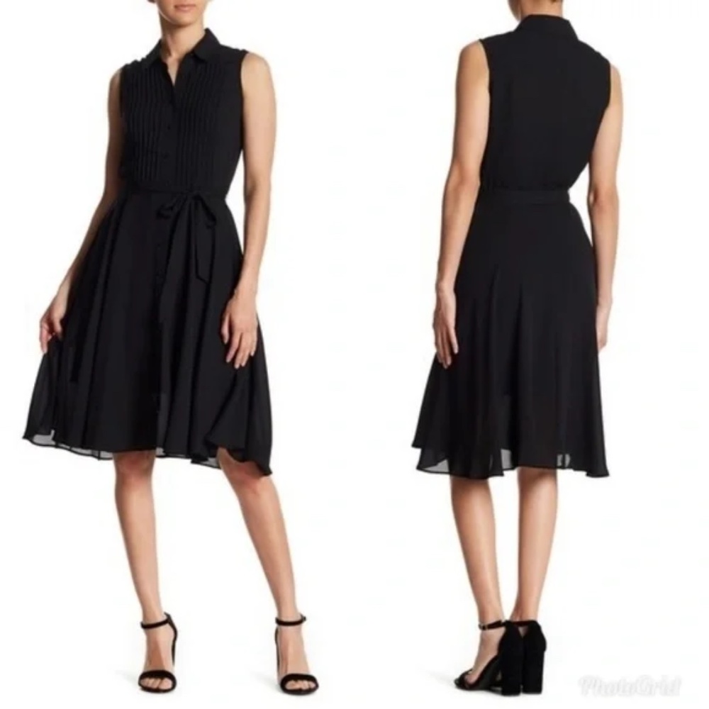 Nanette Lepore Sleeveless Pleated Upper Dress